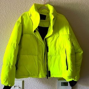 Steve Madden lime puffer jacket